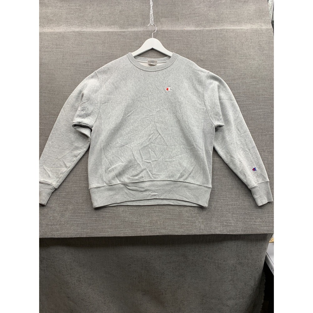 Champion Reverse Weave LIFE Sweatshirt Mens Large Gray Cotton Fleece Lined